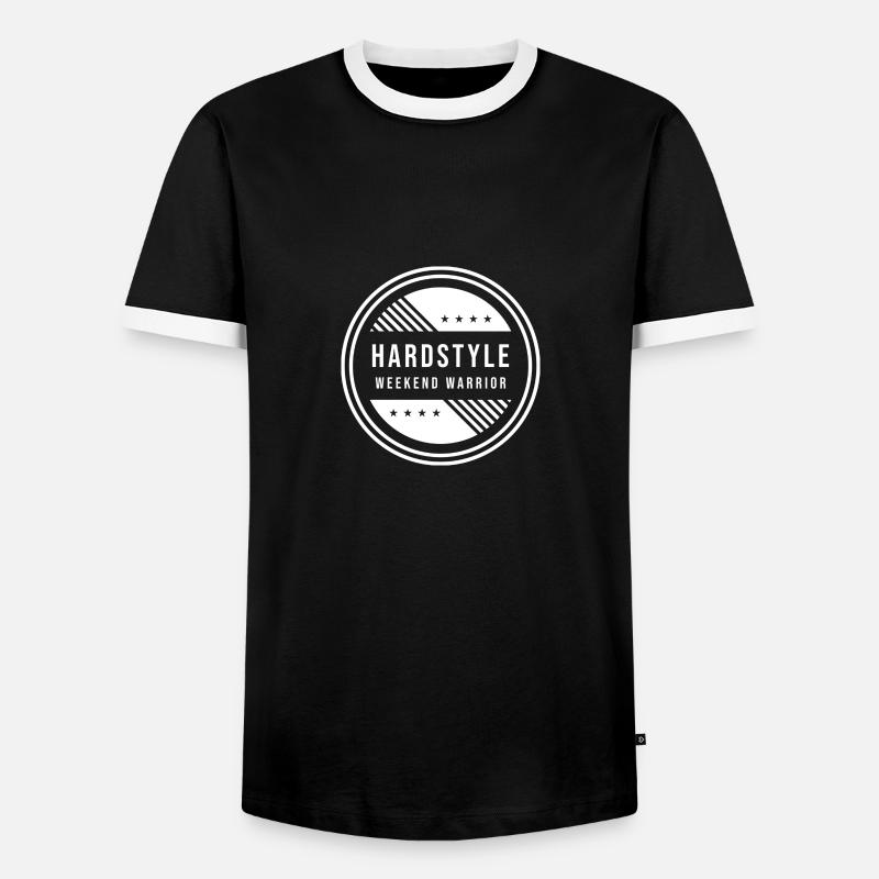 Hardstyle Weekend Warrior - Maglietta Contrast da uomo - nero/bianco