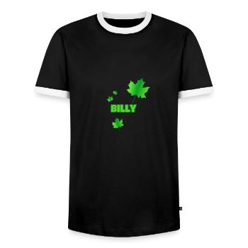 Nature Tree Forester Forester Billy - T-shirt contrasté Homme - noir/blanc - Devant - AI Model Female 172 light (172cm) & AI Model Male 178 light (178cm)