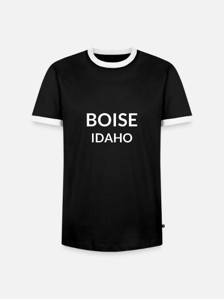 Boise Idaho USA - Männer Kontrast-T-Shirt - Schwarz/Weiß