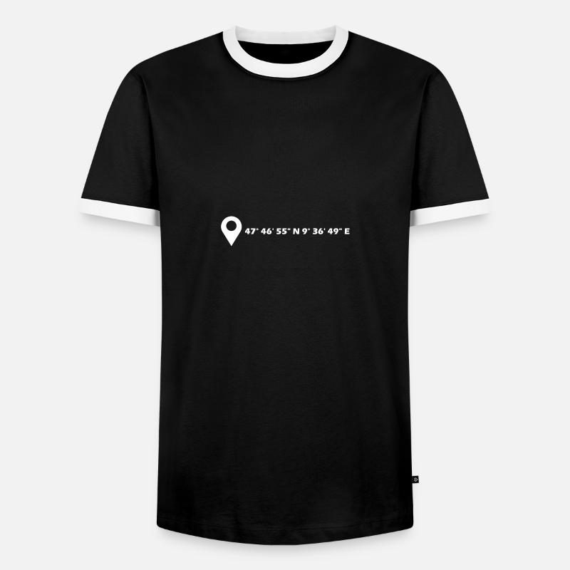 Ravensburg coordinates - Men's Ringer Shirt - black/white