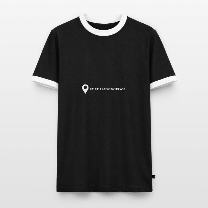 Frankfurt (Oder) coordinates Men's Ringer Shirt