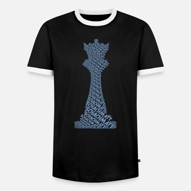 Chess Chess Piece Queen - Men's Ringer Shirt - black/white