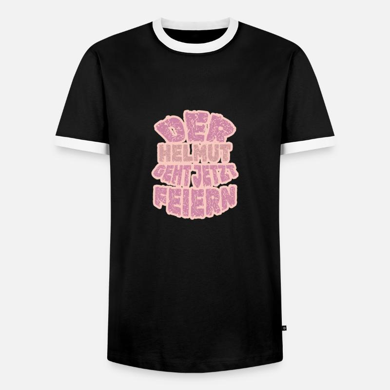 Helmut Helmut - Men's Ringer Shirt - black/white