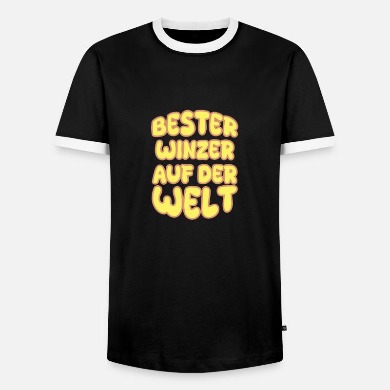 Vocation Winemaker - Men's Ringer Shirt - black/white