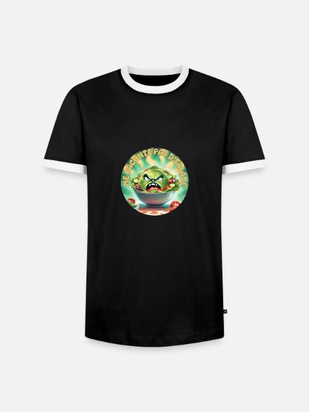Tell me no salad - Men's Ringer Shirt - black/white