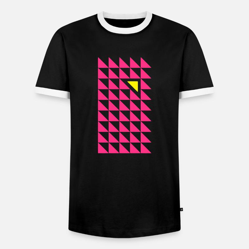09005 - Men's Ringer Shirt - black/white