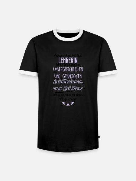 Beste Lehrerin Shirt - Männer Kontrast-T-Shirt - Schwarz/Weiß