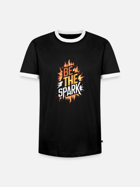 Be The Spark - Men's Ringer Shirt - black/white
