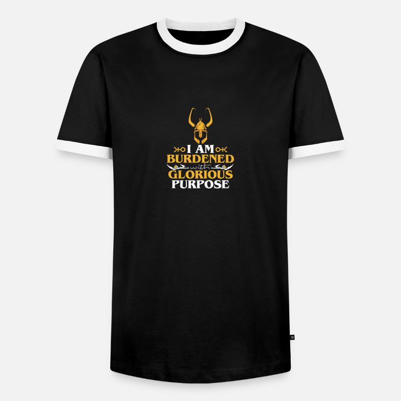 Glorious Purpose - Männer Kontrast-T-Shirt - Schwarz/Weiß