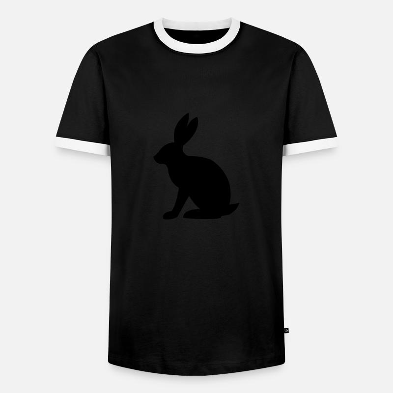 Hare - Men's Ringer Shirt - black/white
