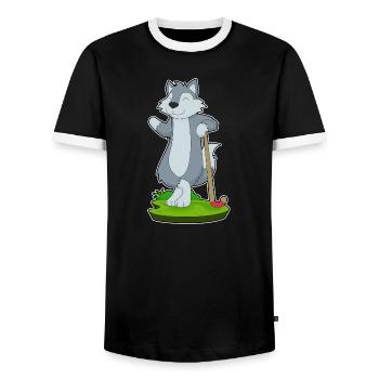 Wolf Field Hockey Field Hockey Stick - T-shirt contrasté Homme - noir/blanc - Devant - AI Model Female 172 light (172cm) & AI Model Male 178 light (178cm)
