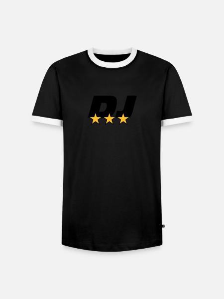 DJ ! - T-shirt contrasté Homme - noir/blanc