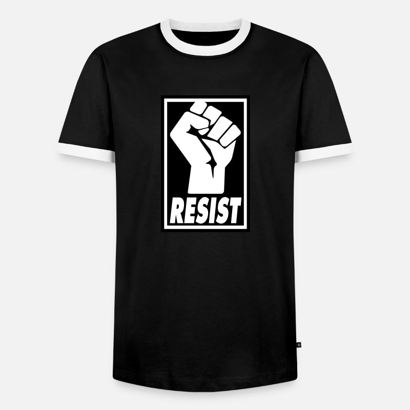 RESIST - Men's Ringer Shirt - undefined