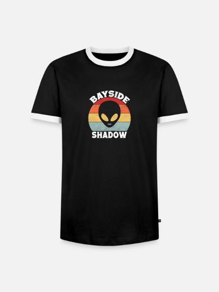 Bayside Miami Shadow Alien - Männer Kontrast-T-Shirt - Schwarz/Weiß