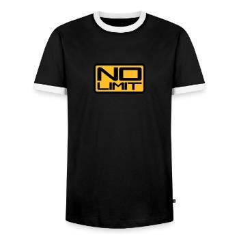 No Limit Shield - T-shirt contrasté Homme - noir/blanc - Devant - AI Model Female 172 light (172cm) & AI Model Male 178 light (178cm)