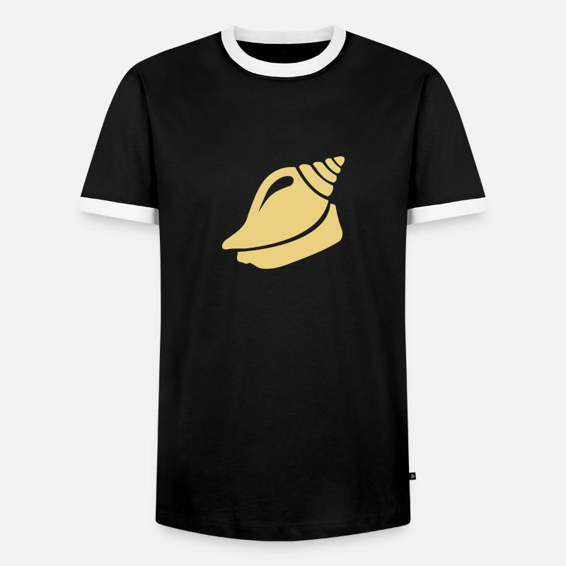 Shell - Men's Ringer Shirt - black/white