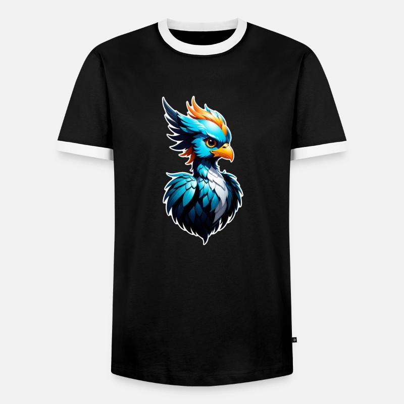Phenix - Phoenix - Firebird - Men's Ringer Shirt - black/white