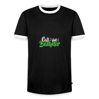 Baccalauréat Réussi Graduation Doctorat Graduation - T-shirt contrasté Homme - noir/blanc - Devant - AI Model Female 172 light (172cm) & AI Model Male 178 light (178cm)