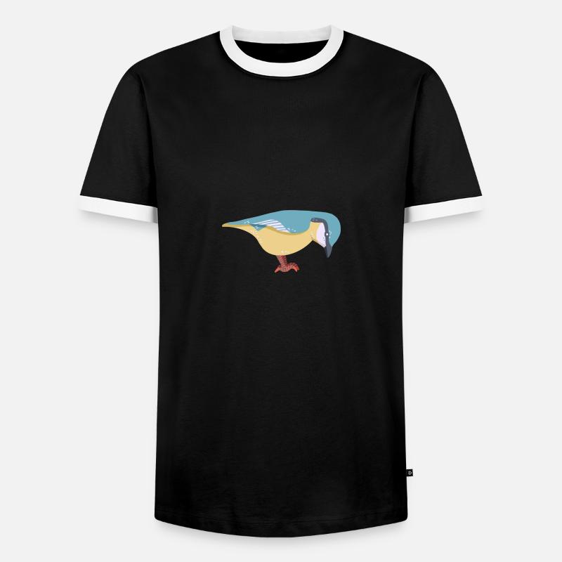 Nuthatch - Men's Ringer Shirt - black/white