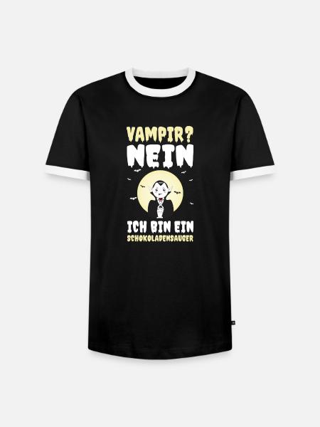 Halloween Costume Bat Halloween - Men's Ringer Shirt - black/white
