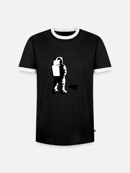 MISSION - Men's Ringer Shirt - black/white
