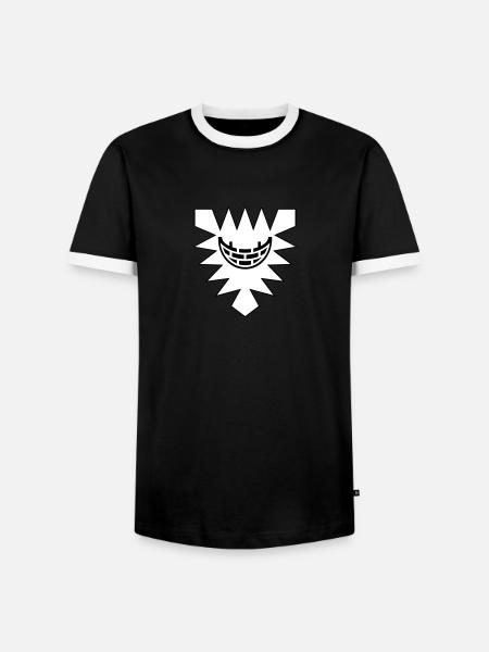 Flagge Wappen Stadt Kiel Deutschland Kiel - Männer Kontrast-T-Shirt - Schwarz/Weiß