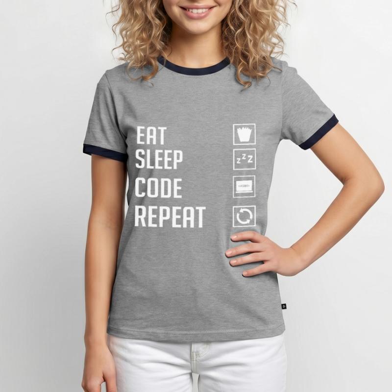 Programmeur Programmation Ordinateur Développeur Pc T-shirt contrasté Homme