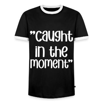 Songtexte Musikliebhaber Songwriter Musikfestival - Männer Kontrast-T-Shirt - Schwarz/Weiß - Vorne - AI Model Female 172 light (172cm) & AI Model Male 178 light (178cm)