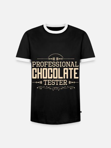 Chokolade Chokolade Chokolade Chokolade Bar Bagning - Herre kontrast-T-shirt - sort/hvid
