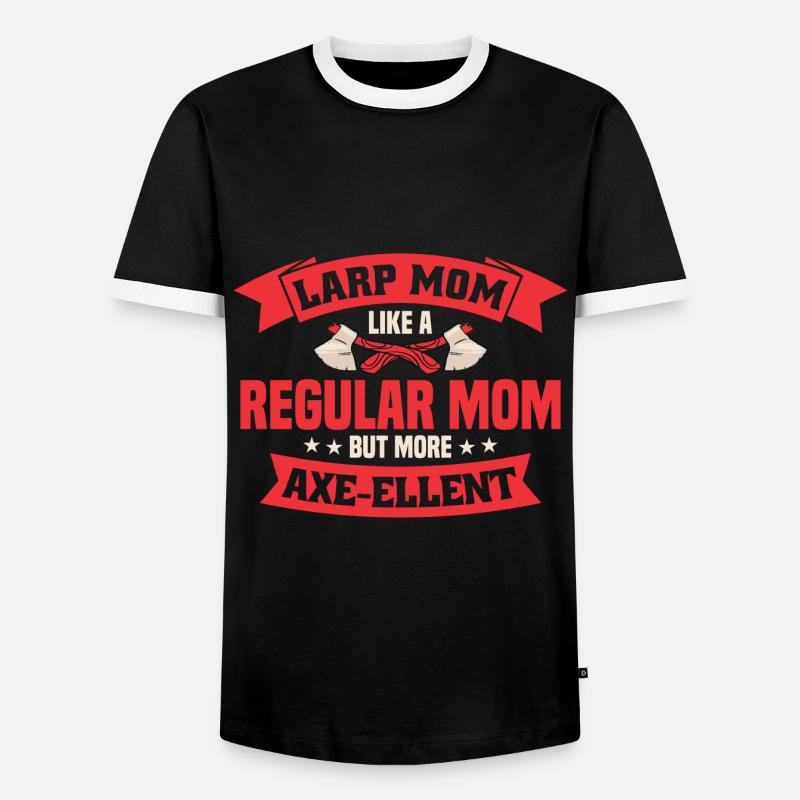 LARP live-action role-playing game - Men's Ringer Shirt - black/white