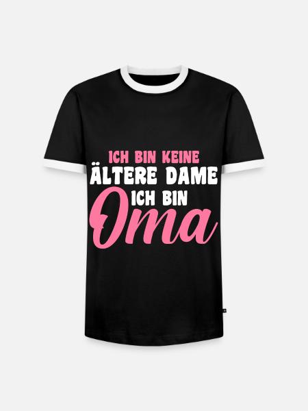 Großmutter Großmama Omi Oma - Männer Kontrast-T-Shirt - Schwarz/Weiß