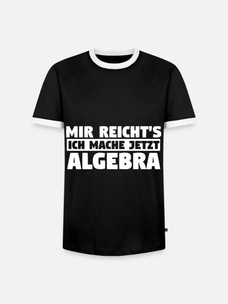 Mathematik Mathe Rechnen Algebra - Männer Kontrast-T-Shirt - Schwarz/Weiß