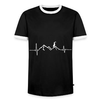 Lustiger Wander Spruch Damen Geschenk Berg Wandern - Männer Kontrast-T-Shirt - Schwarz/Weiß - Vorne - AI Model Female 172 light (172cm) & AI Model Male 178 light (178cm)