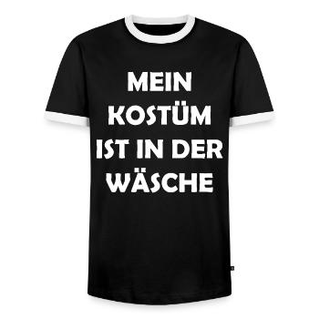 Costume de Carnaval Cadeau Femme Carnaval Carnaval - T-shirt contrasté Homme - noir/blanc - Devant - AI Model Female 172 light (172cm) & AI Model Male 178 light (178cm)