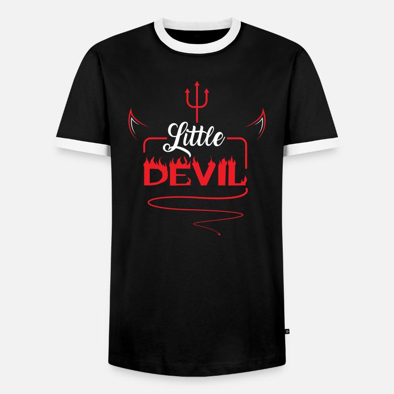 Little Devil Little devil - Men's Ringer Shirt - black/white