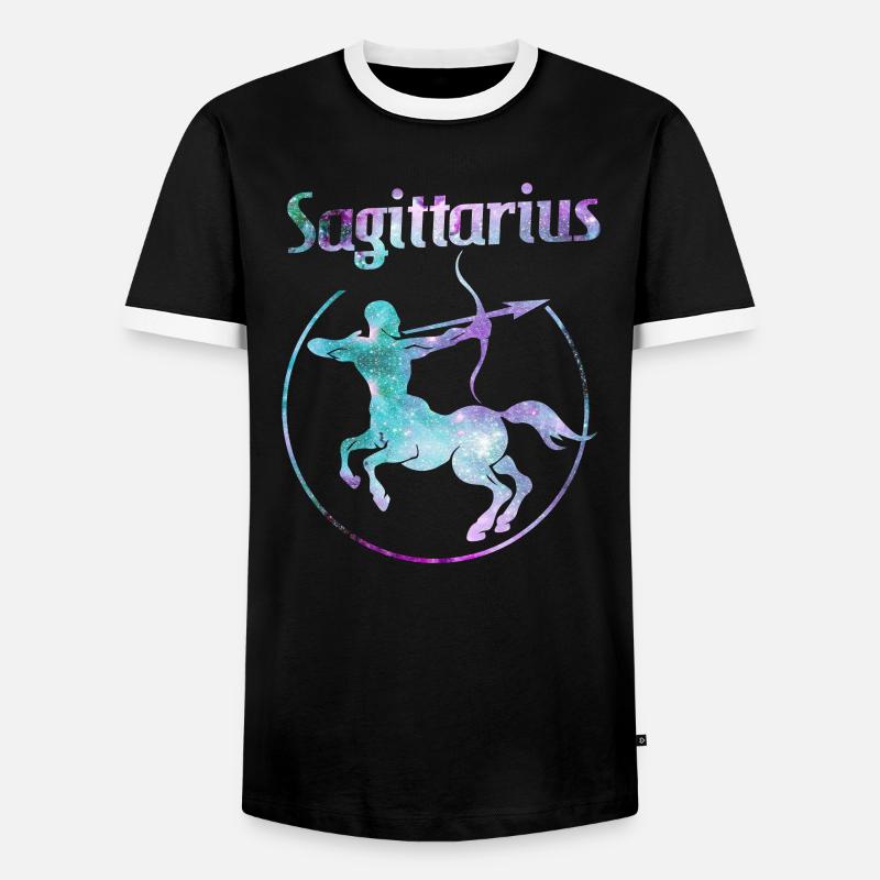 Sternzeichen Schütze Sagittarius - Männer Kontrast-T-Shirt - Schwarz/Weiß
