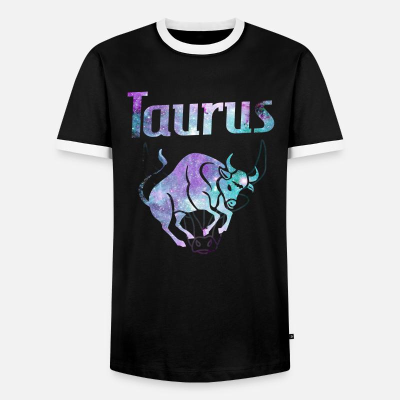Sternzeichen Stier Taurus - Männer Kontrast-T-Shirt - Schwarz/Weiß