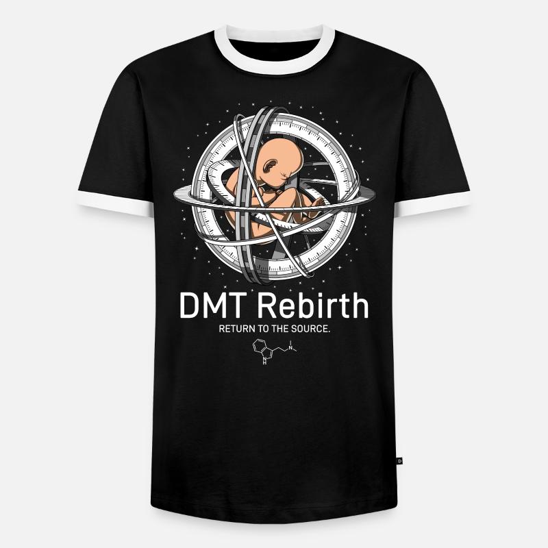Psychedelic DMT Trip - Men's Ringer Shirt - black/white