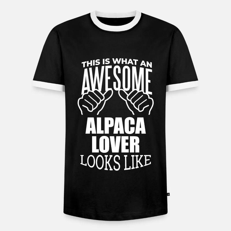 Alpaca - Men's Ringer Shirt - black/white