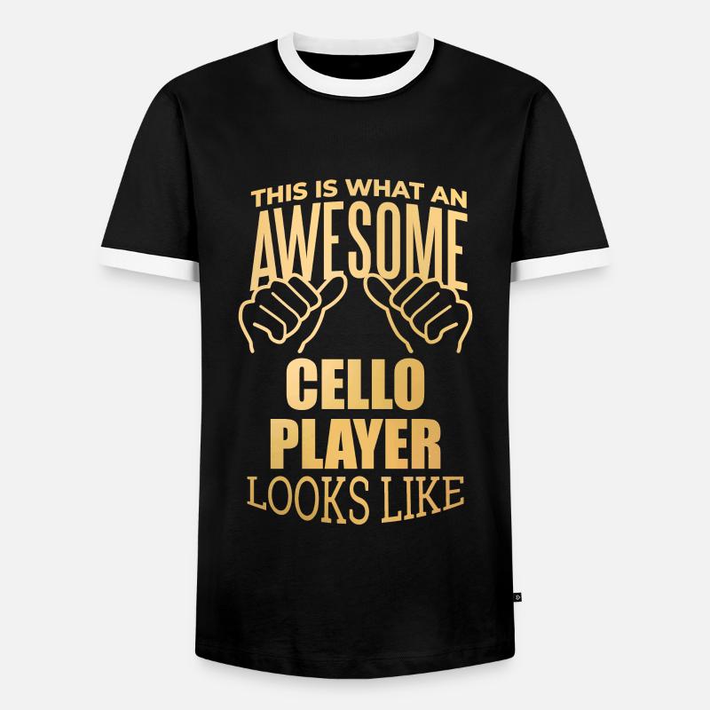 Cello - Men's Ringer Shirt - black/white