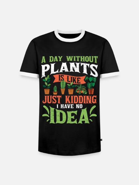 Pflanzenliebhaber Pflanzen - Männer Kontrast-T-Shirt - Schwarz/Weiß