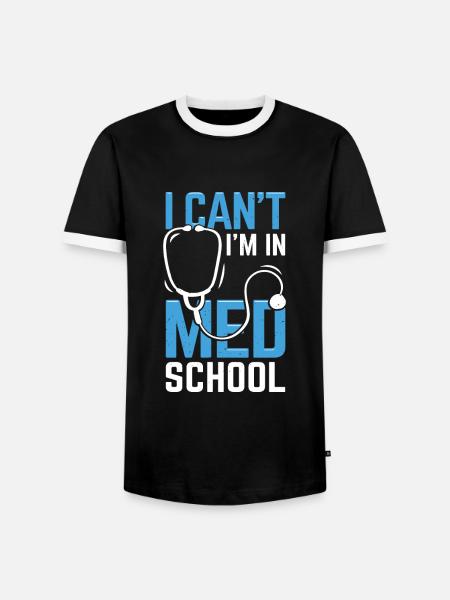 Medizin Student Studium Medizinstudent Geschenk - Männer Kontrast-T-Shirt - Schwarz/Weiß