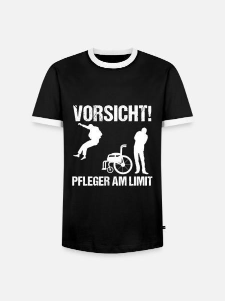 Krankenpfleger Pfleger Altenpfleger Sprüche - Männer Kontrast-T-Shirt - Schwarz/Weiß