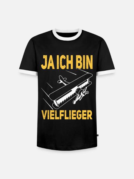 Modellfliegen RC Flugzeug Modellflug - Männer Kontrast-T-Shirt - Schwarz/Weiß