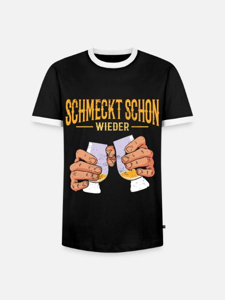 Whiskypedia Whiskey Single Malt - Männer Kontrast-T-Shirt - Schwarz/Weiß