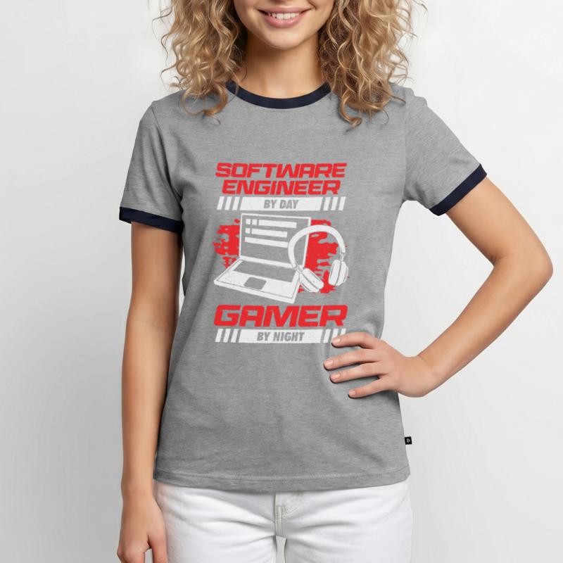 Funny Software Engineer Developer Programmer Gift Männer Kontrast-T-Shirt