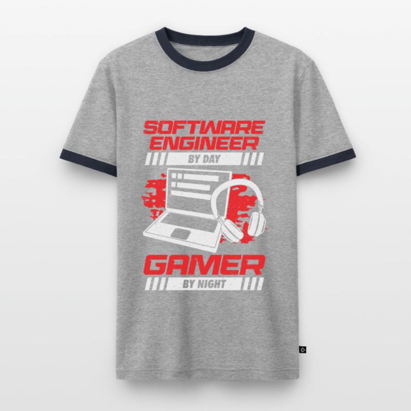 Funny Software Engineer Developer Programmer Gift Männer Kontrast-T-Shirt