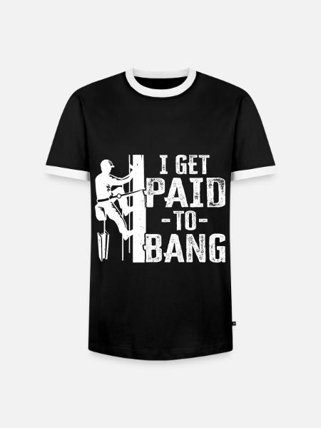 Stahlarbeiter Bauarbeiter - Männer Kontrast-T-Shirt - Schwarz/Weiß
