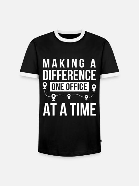 Regional manager - Männer Kontrast-T-Shirt - Schwarz/Weiß