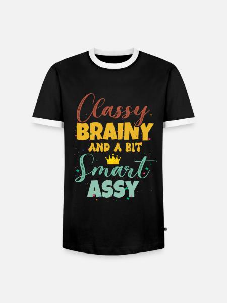 Trivia queen - Männer Kontrast-T-Shirt - Schwarz/Weiß